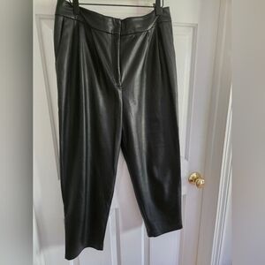 Express Black Faux Leather Pants